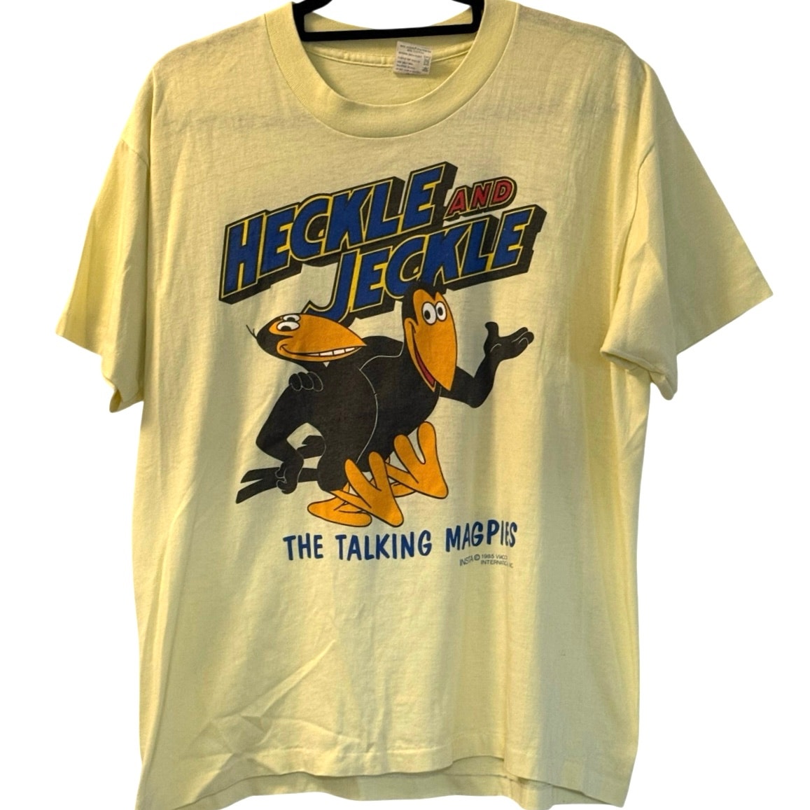 Vintage 80s Heckle And Jeckle Talking Magpies 1985 Double Sided Single Stitch Xl